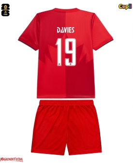 Canada Alphonso Davies #19 Echipament de Fotbal Replică Mondial 2026 Copii Acasa (+ Șorturi)